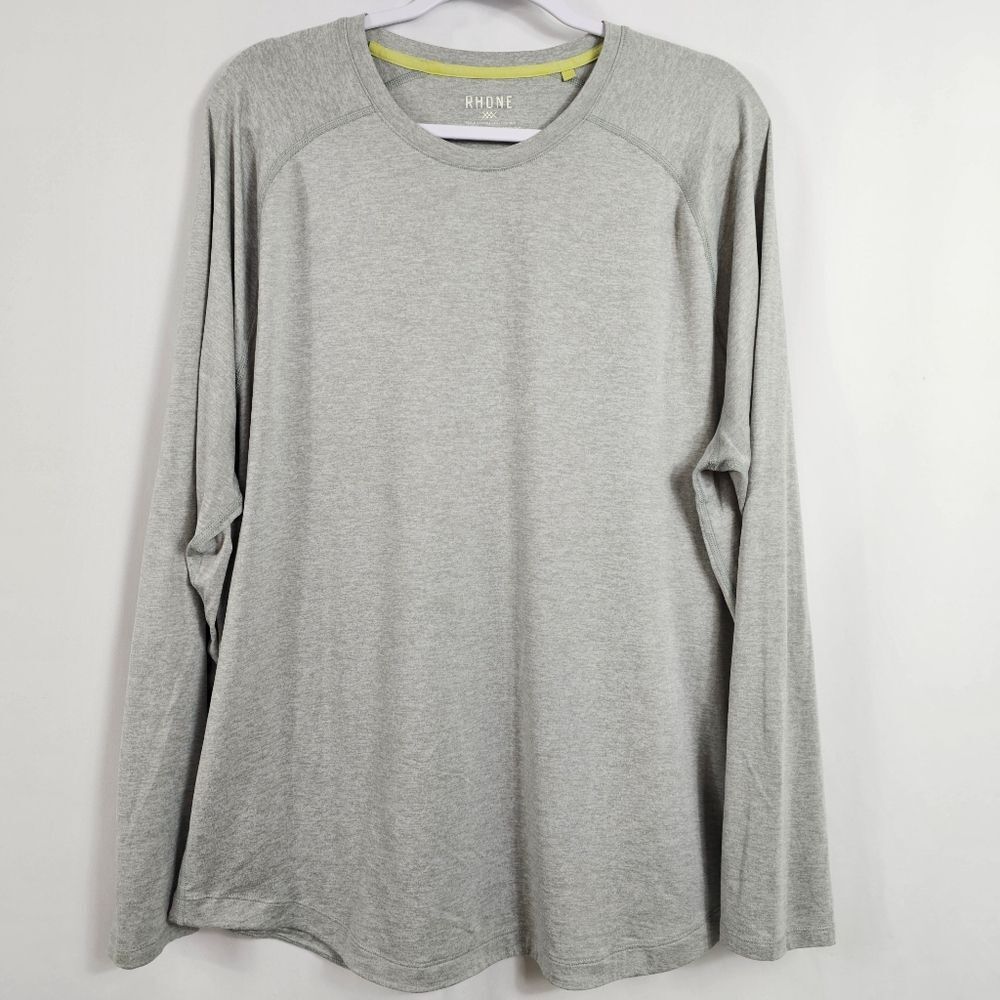 Rhone Atmosphere Long Sleeve Tee In Gray - Size XL